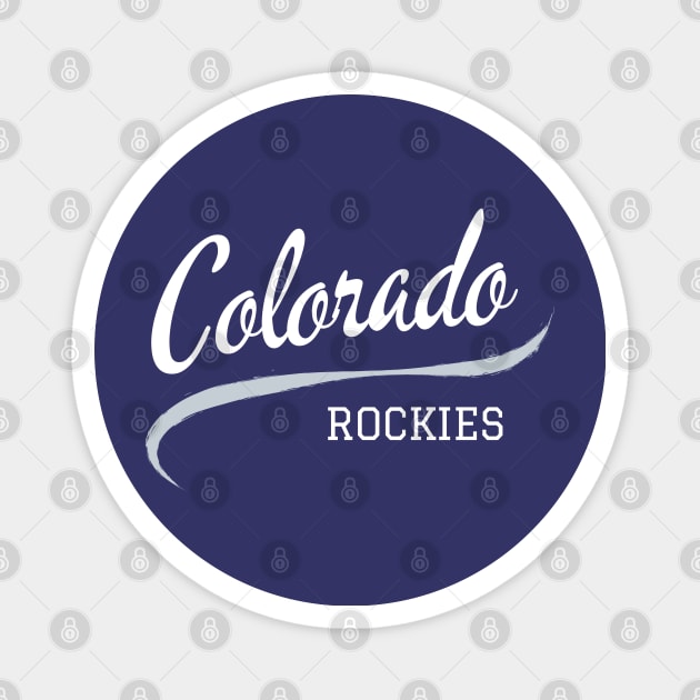 Rockies Retro Magnet by CityTeeDesigns